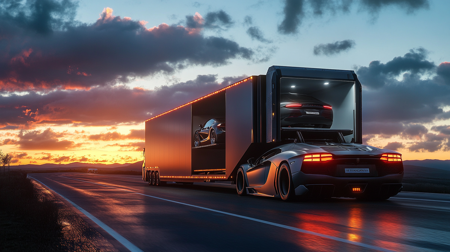 Enlosed Protected Hard-Top Trailer Auto Transportation Serviice